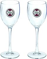 Vista 45 de Heritage Pewter Texas Tech Red Raiders - Juego de 2 copas de vino de copa de 12 onzas, vidrio de peltre elaborado por expertos