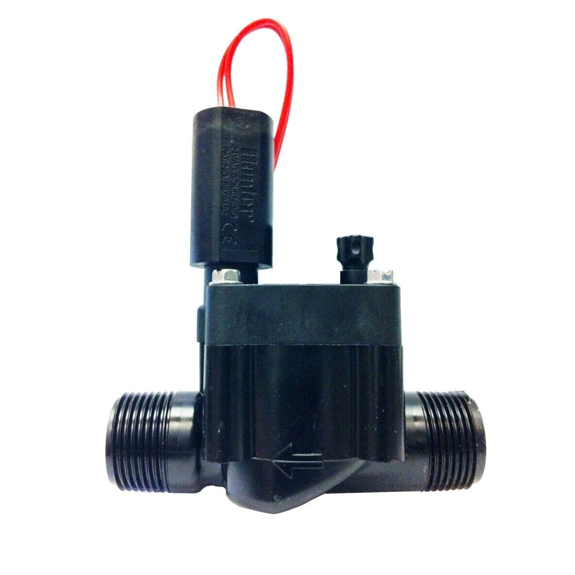 Hunter PGV-100 Black Solenoid Valve with Female Thread (1 Inch Male x External Thread) without Flow Regulation, PGV-100-MM-B