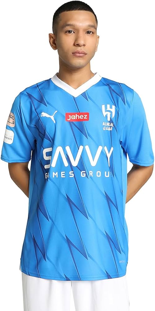 PUMA 2023-2024 Al Hilal Home Football Soccer T-Shirt (Neymar Jnr