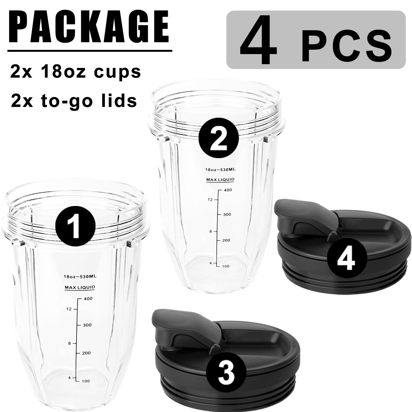 Ninja ブレンダー 4.2カップ Amazon.com: Blender Replacement Parts for Ninja,for Blender Cups