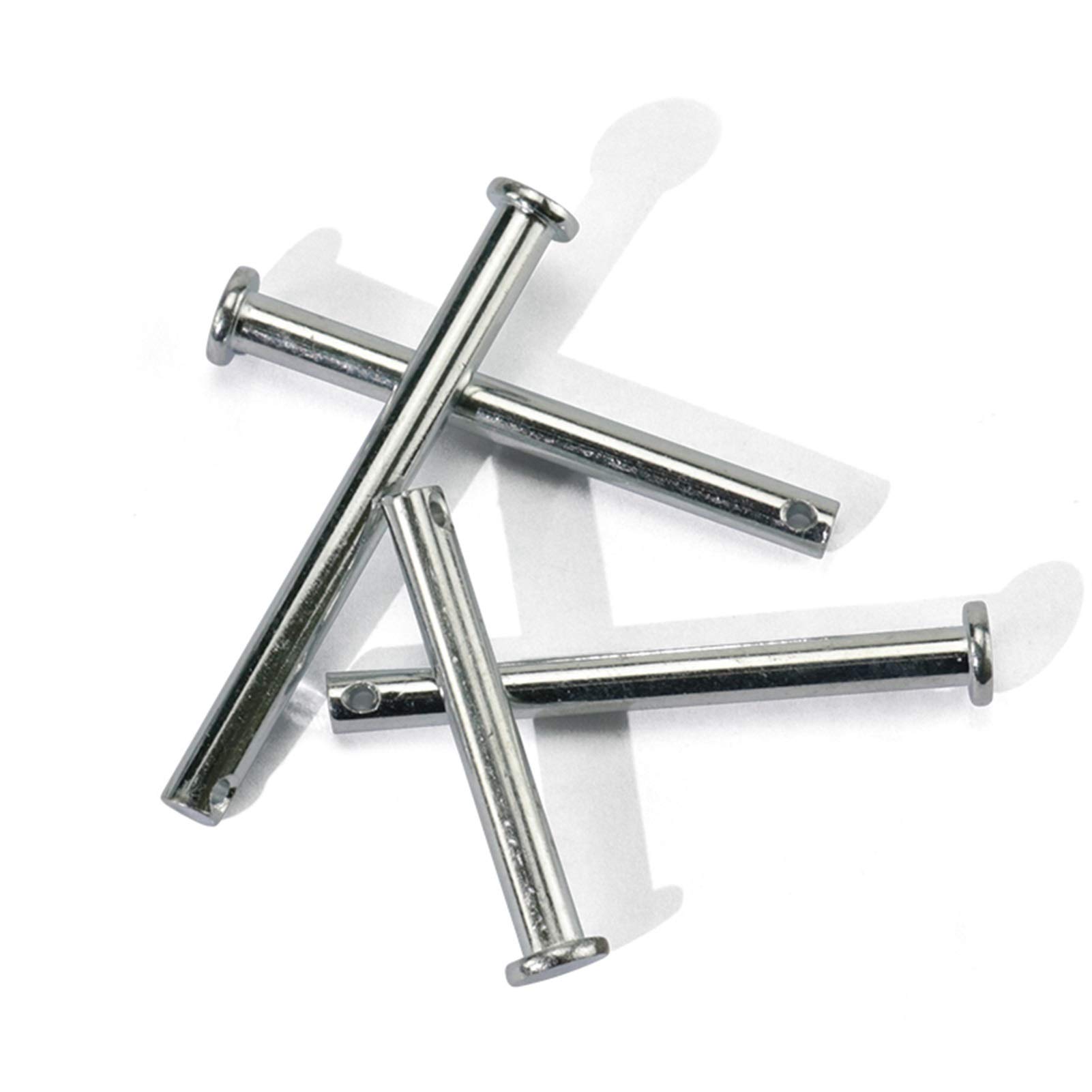 10 Pcs M8 Clevis Pins With Cotter Pins - 6mm X 40mm Carbon Steel Hardware