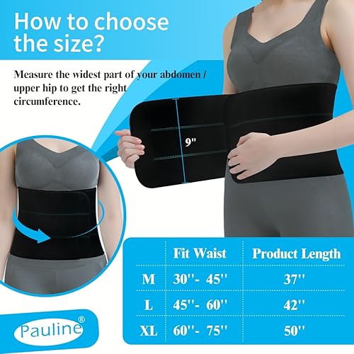 Miniatura 3 de Pauline Abdominal Binder Post Surgery Compression Support  Stomach Wrap Belly Band for Hernia Tummy Tuck  Soft, Latex-free, Breathable - (60" - 75")