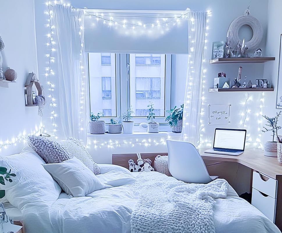 Image of Desidiya 12 Meter (39Ft) LED Rice String Lights - White Fancy Decorative Fairy Lights for Indoor Outdoor Use, Bedroom, Wedding & Festival Ambience Pack of 1