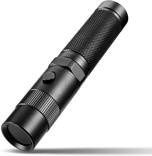 LIGHTFE Linterna de luz negra de 365 nm con salida de alta potencia, haz puro para luz de curación de pegamento UV, brillo fluorescente de roca y