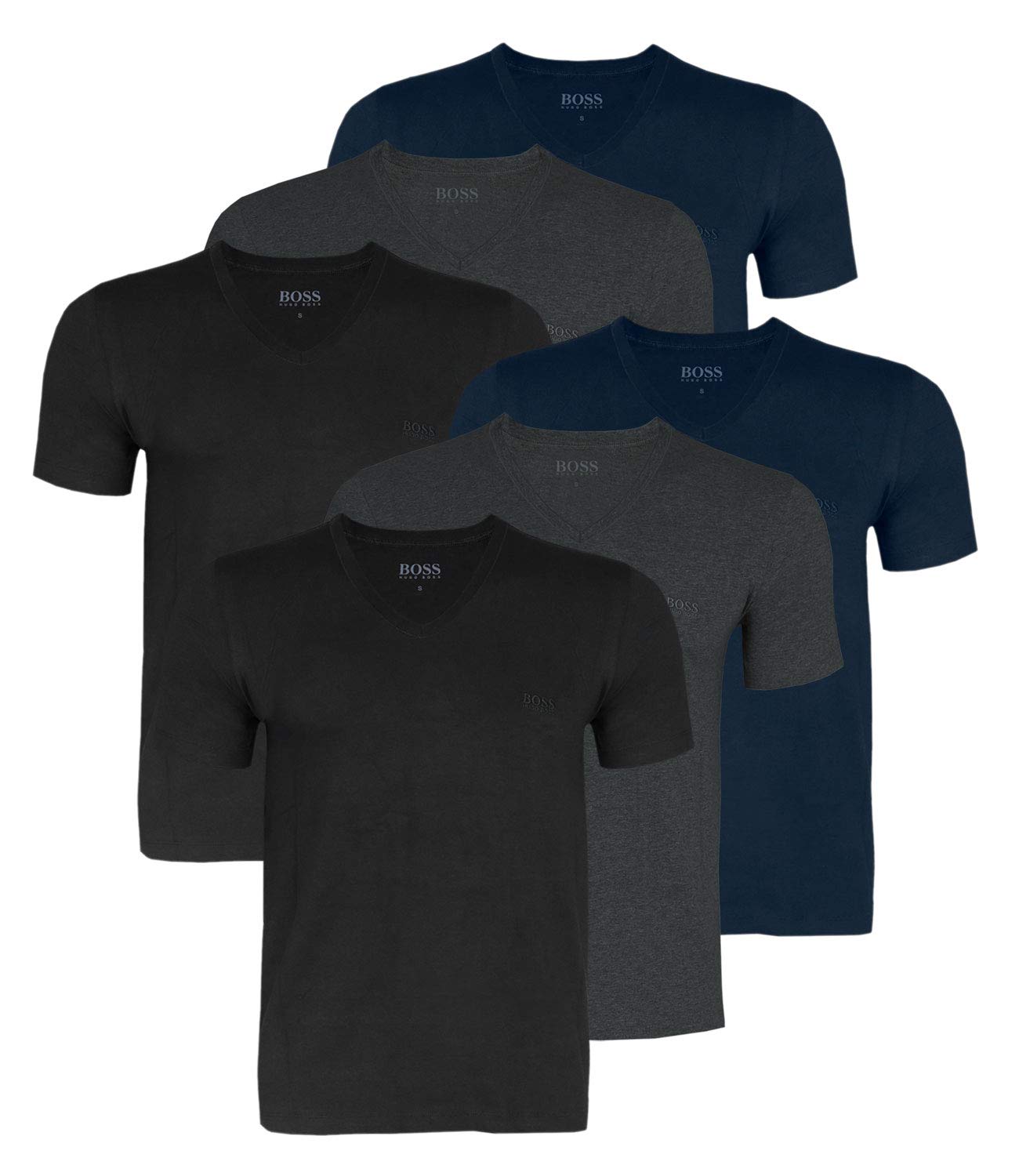 Hugo Boss Tee Curved T-Shirt T-Shirt Homme (Lot de 1)