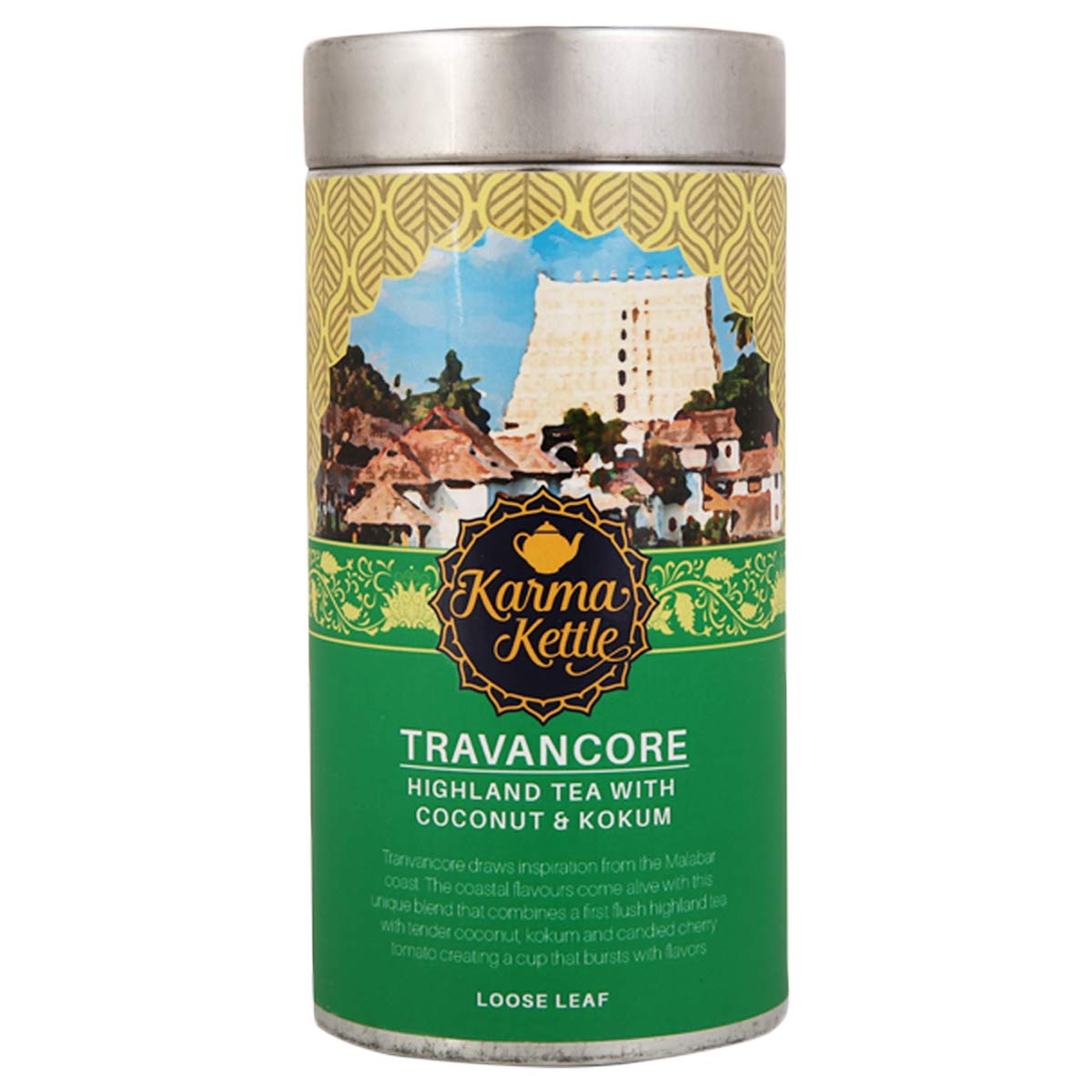 Karma Kettle Travancore Black Tea With Kokum And Coconut - 75Gm Loose Leaf Tin