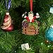 Ornativity Santa Wine Barrel Ornament - Santa On Wine Barrel Christmas Holiday Tree Decoration