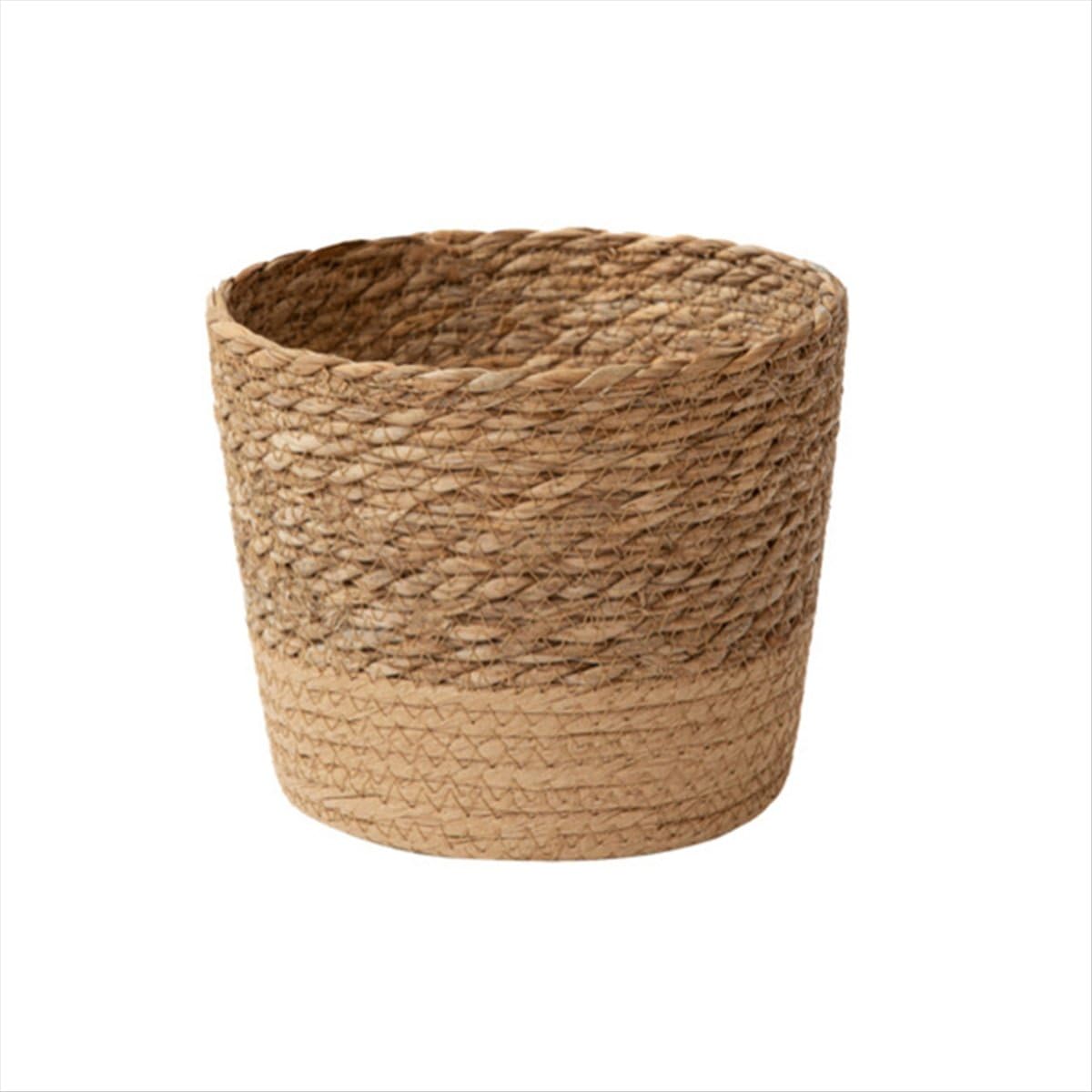 Sankaka Straw Weaving Flower Plant Pot Wicker Basket Rattan Flowerpot Storage Handmade Woven Planter S