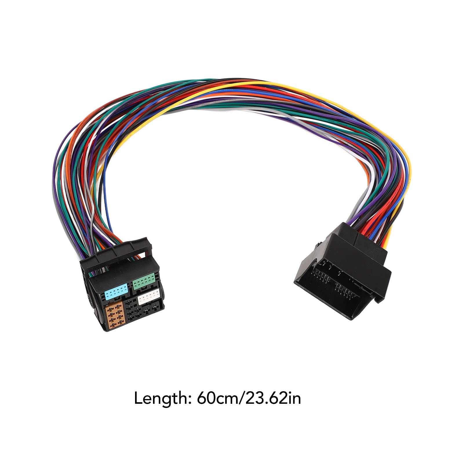 Cavo Adattatore Autoradio 60 Cm a 52 Pin, Cavo di Prolunga MQB Per Autoradio Cablaggio 5.0 5-12 V Per Altoparlanti Autoradio