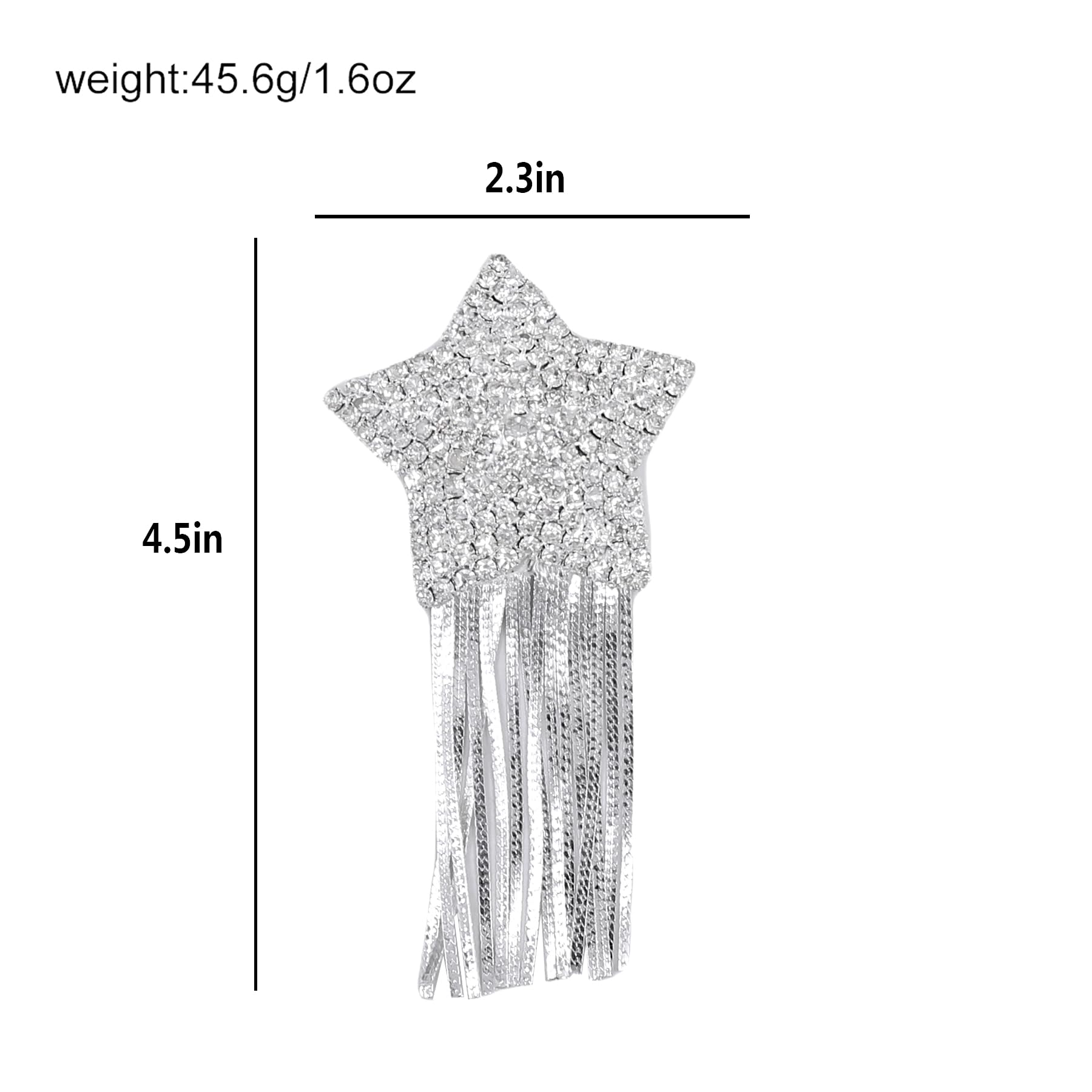 leomoste Reusable Silicone Sequin Adhesive Nipple Cover Pasties Bra with Tassel Star Pasties Adhesive Nipple Cover: Rhinestone-silver