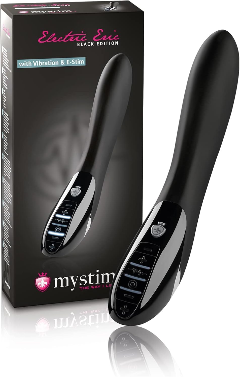 Mystim Tickling Truman eStim Vibrator Black Edition - 1 unidad