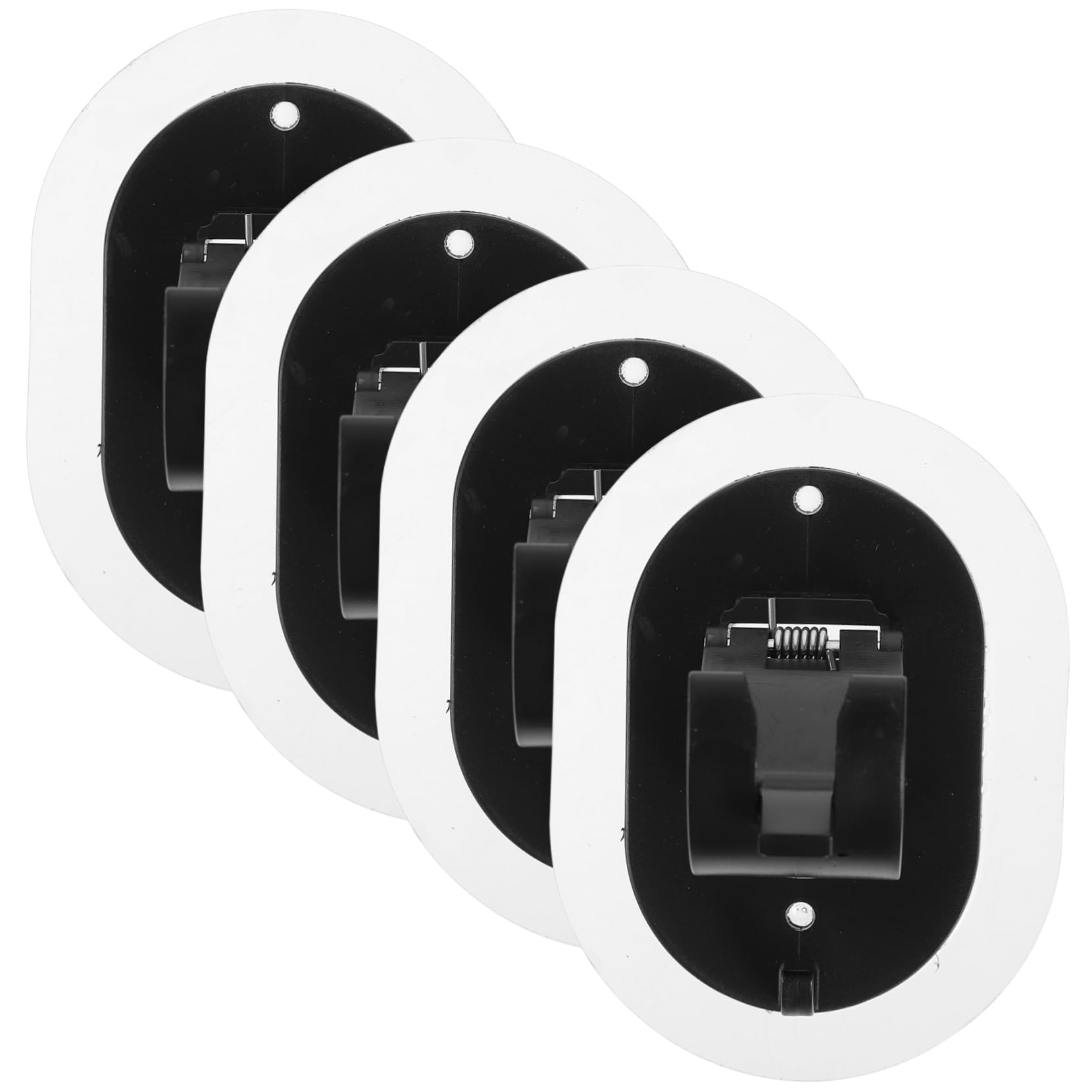 MAGICLULU 5 Ensembles Supports De Rideaux Auto Adhésifs Fixation sans Perçage pour Tiges De Rideaux Accessoires Plastique pour Bureau Et Maison 4 Pièces * 5