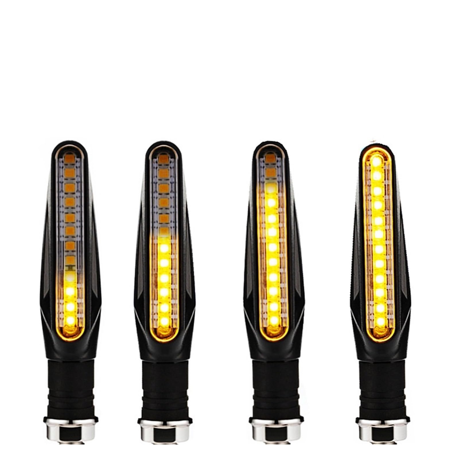 Luces Intermitentes para Motocicleta, relé Incorporado, Intermitente de 12V, Led para Motocicleta, Accesorios de lámpara de Giro para Moto Intermitentes Luces