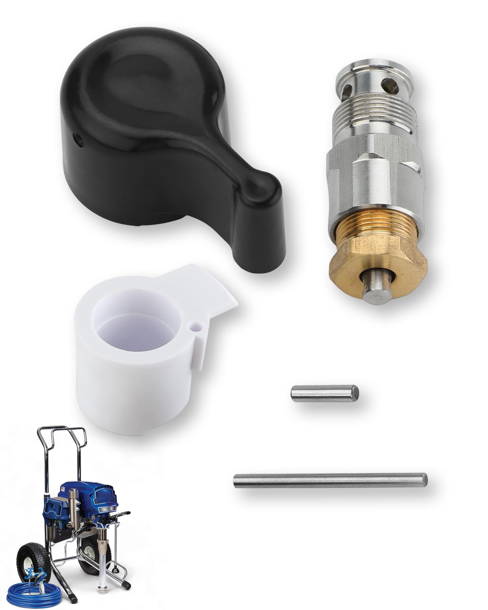 Vanne de vidange airless 257352 pour résoudre perte de pression Graco 695 795 3900
