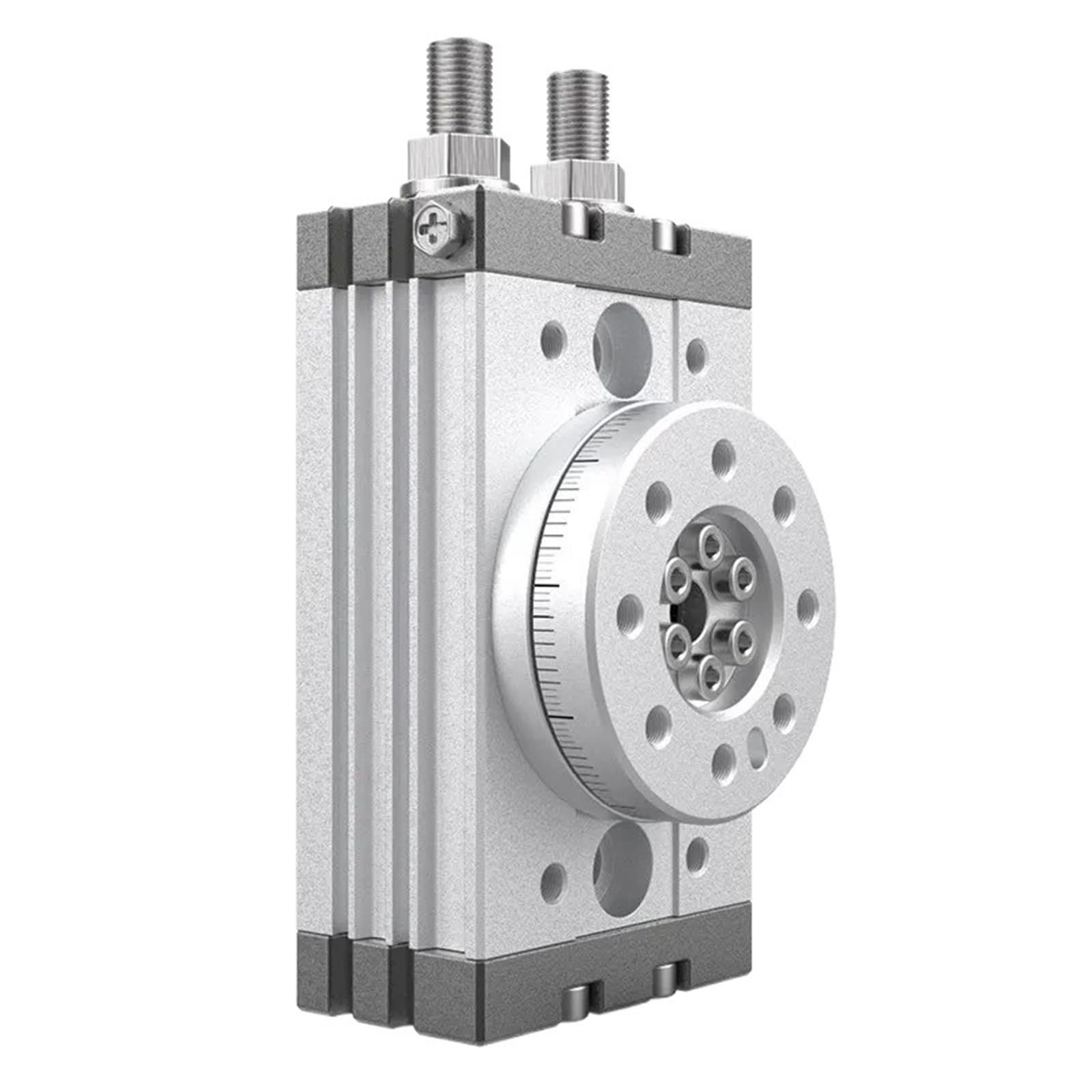 Jwseo Msqb-30R Pneumatic Rotary Cylinder Msqb Adjustable Cylinder Rotary 0-190° Degrees Msqb10a Msqb20a Msqb30a Msqb50a Msqb20r Msqb30r(Msqb-30R)