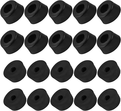 METALLIXITY Pies de goma para parachoques (0.669 x 0.315 in0.67 x 0.31 pulgadas), 50 unidades, almohadillas redondas para patas protectoras de