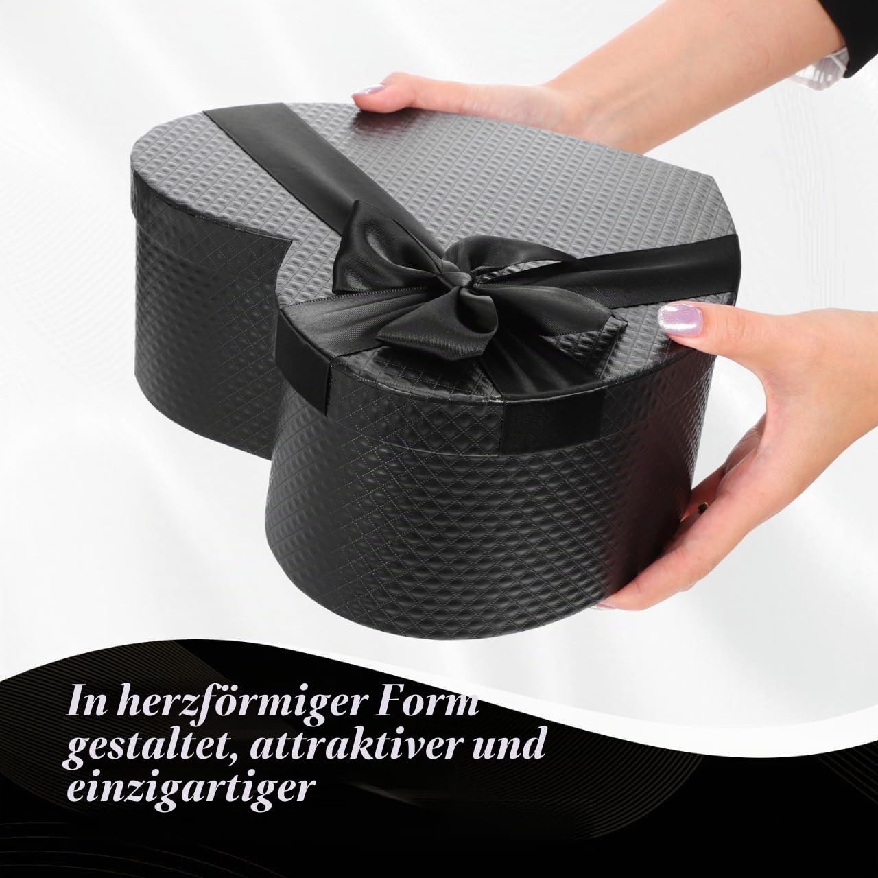 Gatuida HerzföRmige Geschenkbox Aus Papier Mit Deckel 10.43X8.27X4.13In FüR Blumenarrangements Valentinstag Hochzeit Und Geschenkverpackung