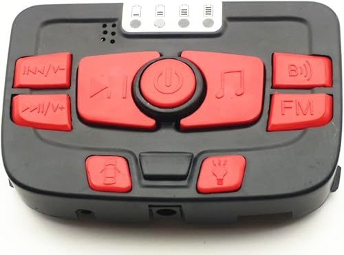 JIARUIXIN Interruptor de control medio de alimentación para vehículos eléctricos de 12 V para niños, conexión Bluetooth multifunción con pantalla de