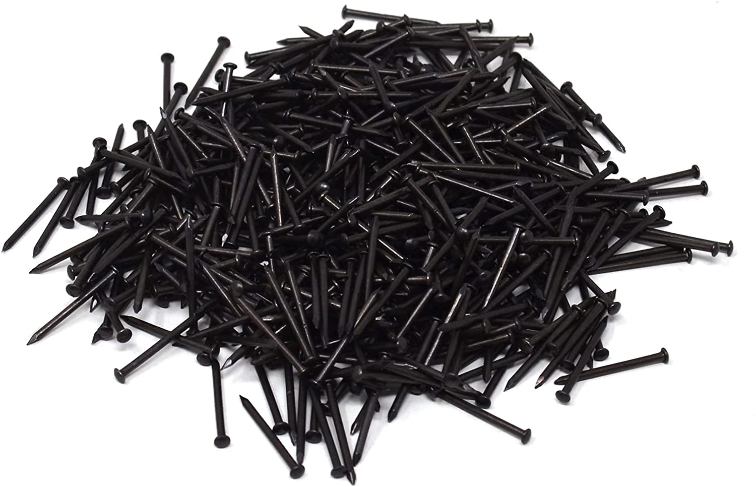 Design61 Chiodi per lenza 1,0 x 13 mm, ferro soffiato, 50 g, circa 500 pezzi