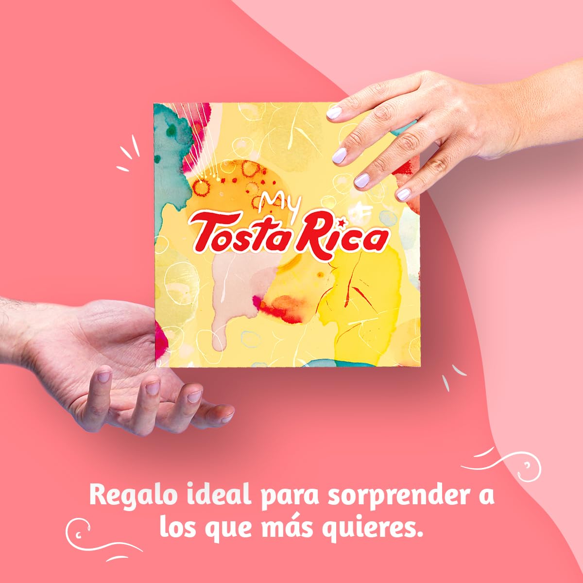 My TostaRica - Galletas con mensaje “Te quiero” - Contenido: 30 Galletas Impresas con Dedicatoria - Regalo con Mensaje Impreso