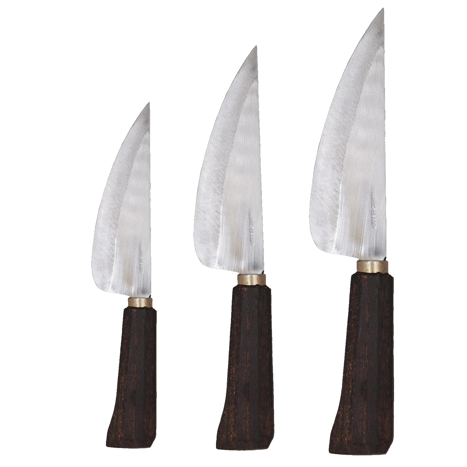 VAY asiatisches Küchenmesser mit polierter Klinge aus Kohlenstoffstahl 23 cm