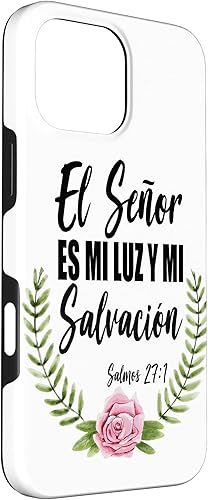 Miniatura 48 de iPhone X/XS El Señor Es Mi Luz Española Biblia Cristiana Biblia Cristiana Caso