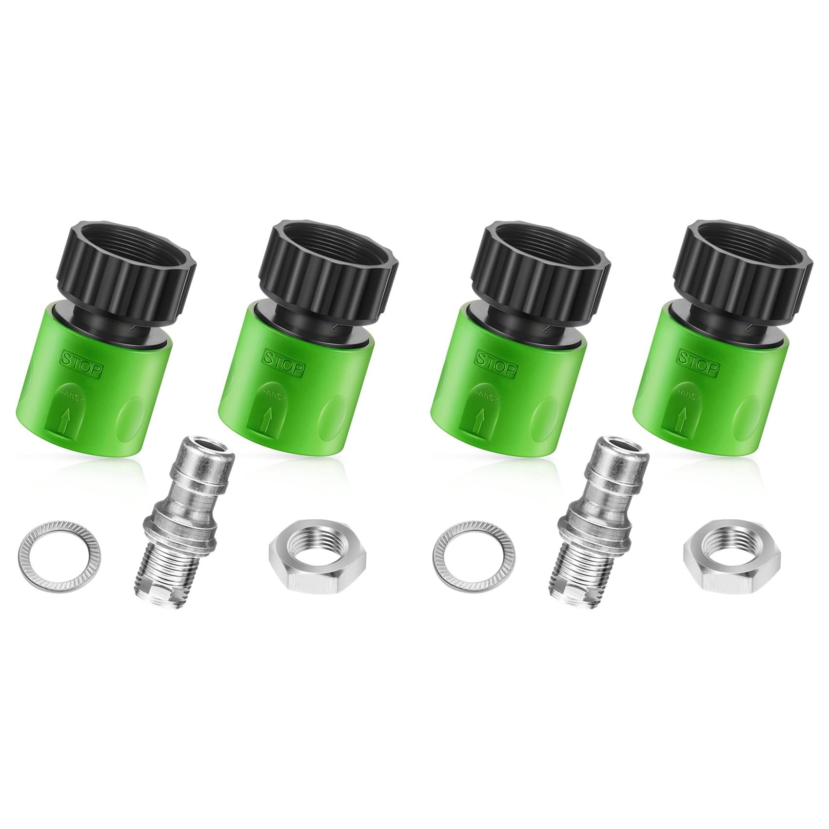 Kueohse 2X Lawn Mower Deck Wash Kit, Deck Wash Adapter Attachment Kit, Riding Lawn Mower Cleaning Accessories,