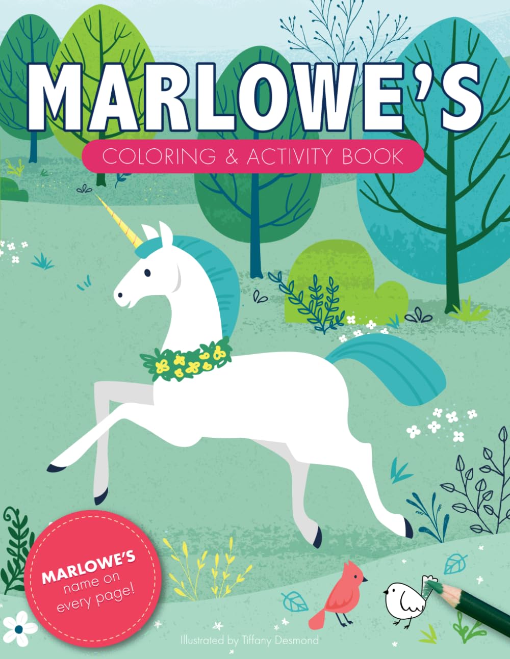 Marlowe's Coloring & Activity Book: A Personalized Gift For Marlowe - Her Name On Every Page (Personalized Coloring Pages)