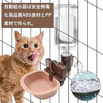 Amazon | DFsucces ペット給水器 犬 猫 水飲み器 取付型 水飲み