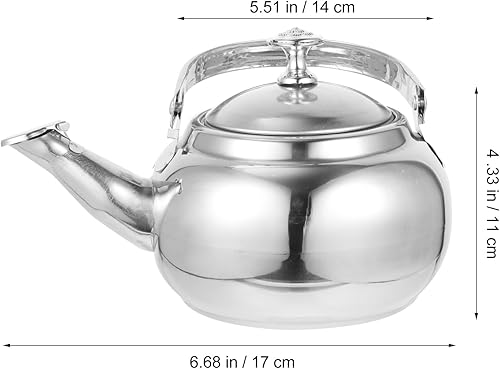 Miniatura 2 de Hervidor de té de acero inoxidable, hervidor de cocina de camping Hervidor de acero inoxidable silbido té hirviendo para té Hervidor de camping
