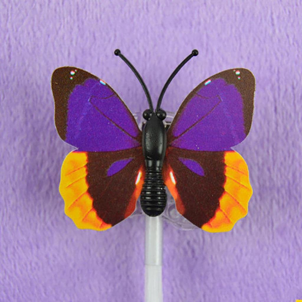 12 LED Flashing Butterfly Hair Pins | Party Favors for Girls and Women | Braided Fiber Optic Hairpin for Party Decoration (Multicolor)