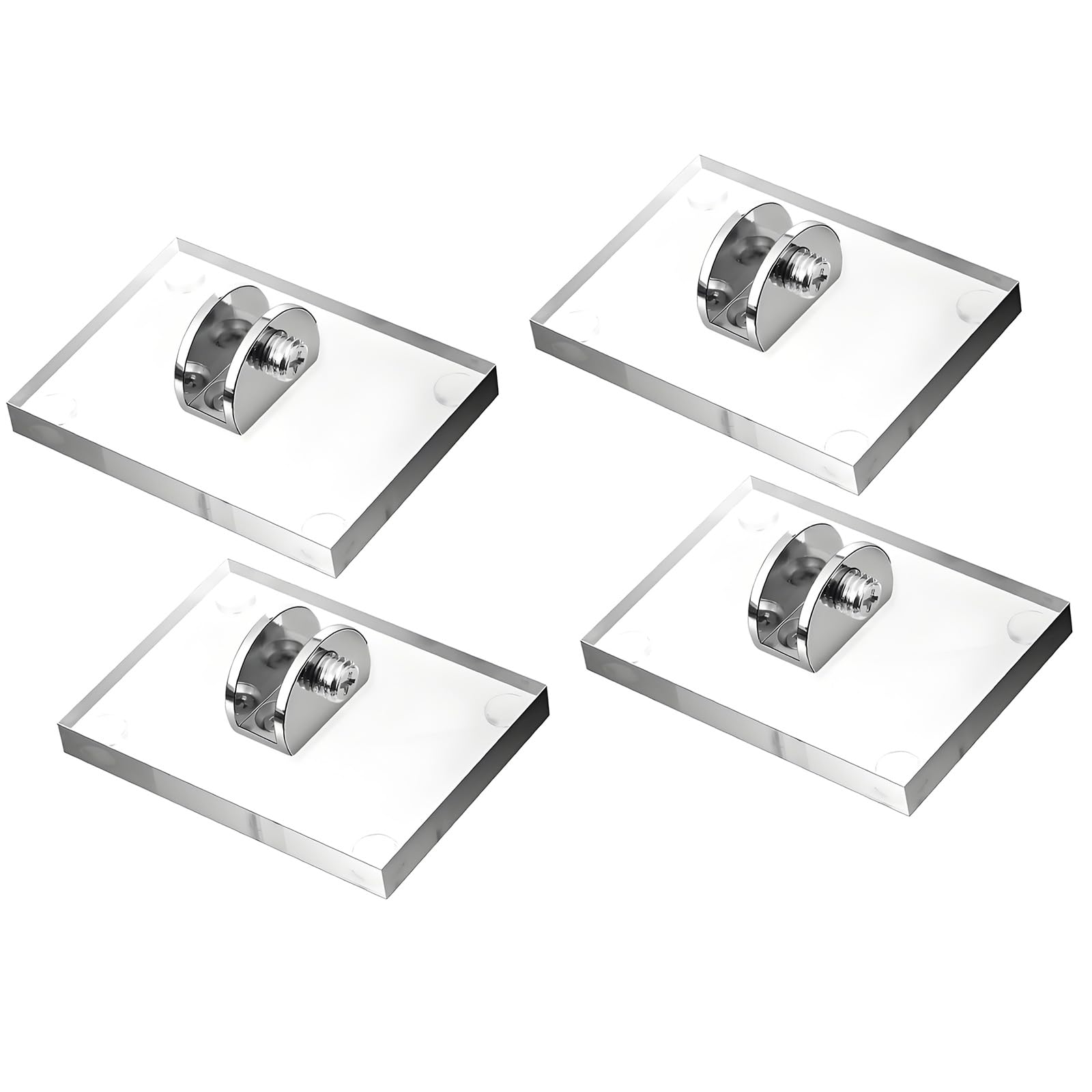 Kalttoy Of 4 Multifunctional Acrylic Storage Racks Display Shelf for Organizing Trading Cards Postcards and Miniature Decorations Acrylic Display Stand