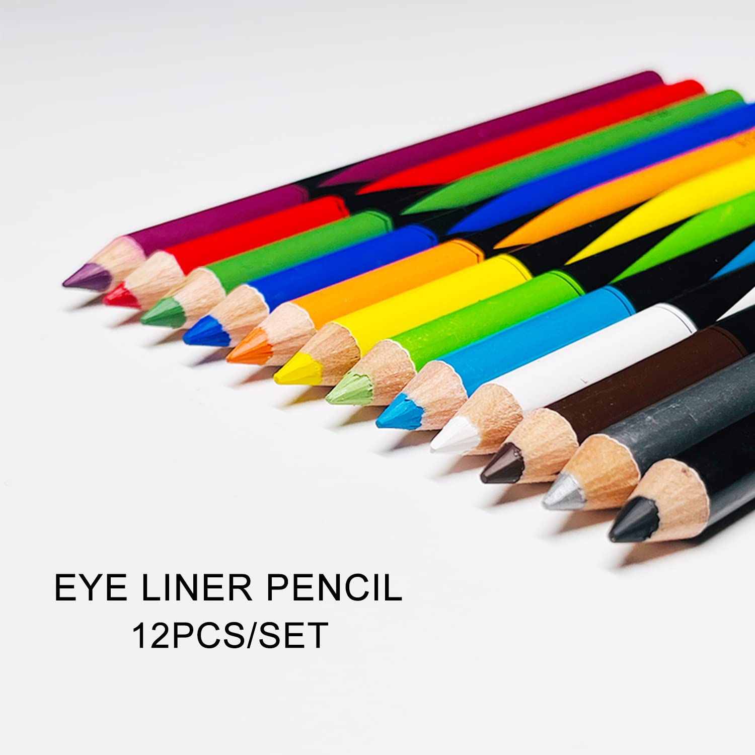 Lápiz delineador de ojos colorido moda maquillaje lápiz de cejas larga duración impermeable lápiz delineador de ojos 4
