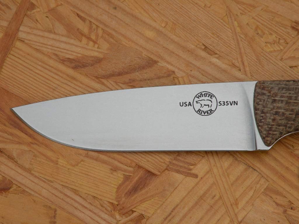 White River Hunter, Natural Burlap Micarta