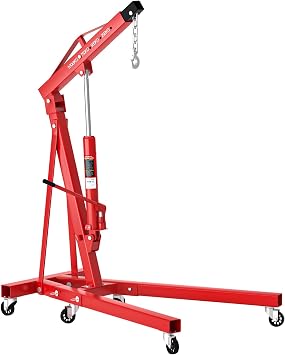 Foldable Engine Crane for Weights up to 1T and Extendable Lifting Arm 857-1133 mm