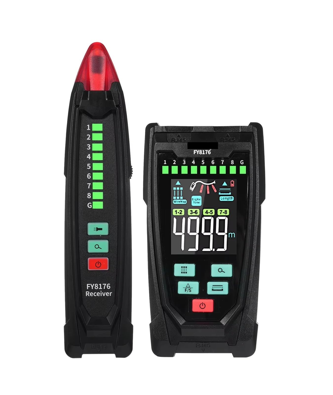 Cable Tracker, Digital Network Line Finder Wire PoE Adjustable Cable Tester Distance Location Length