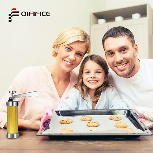 Miniatura 2 de Máquina para hacer galletas para hornear con 20 discos de galletas de acero inoxidable con 4 boquillas de decoración de glaseado acero inoxidable