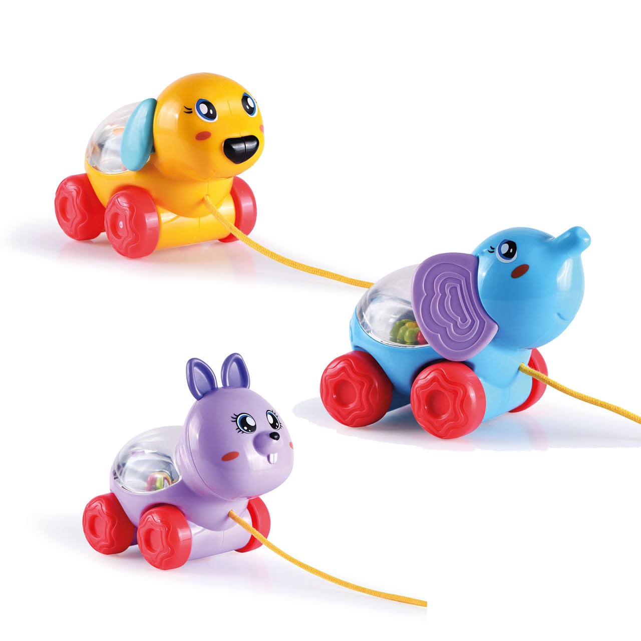 TACHAN-Juguete Arrastre Bebe-Animalitos de Cuerda Surtidos-Juguetes Primera Infancia-Venta por Unidad (CPA Toy Group 782T00749)