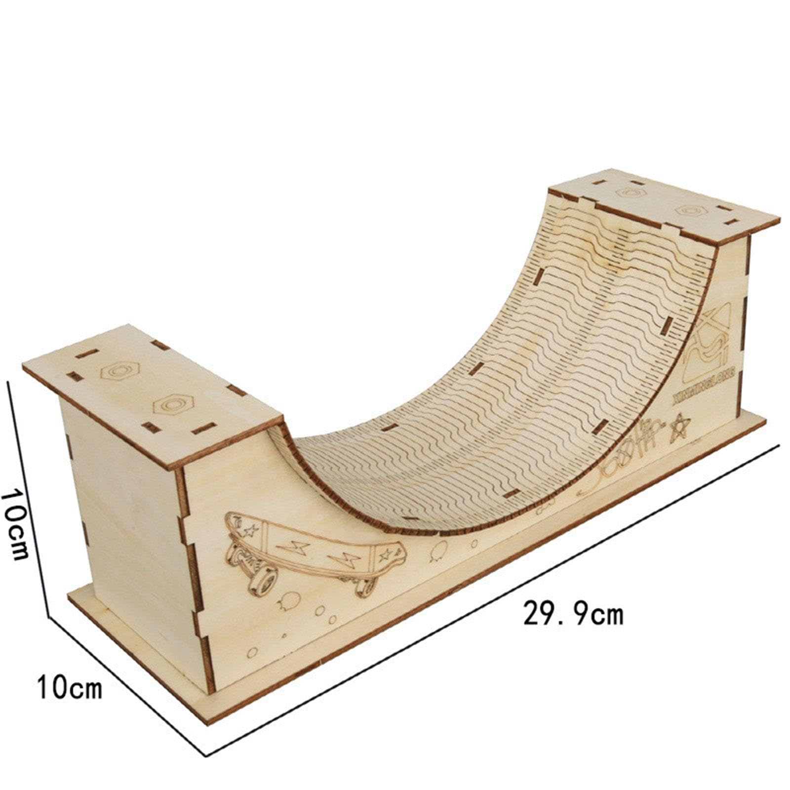 Finger-Skateboard-Rampen-Set, Kinderspielzeug, frühe Lernhilfen, Skate-Training, Finger-Skateboard-Park-Set aus, U Shape Slope
