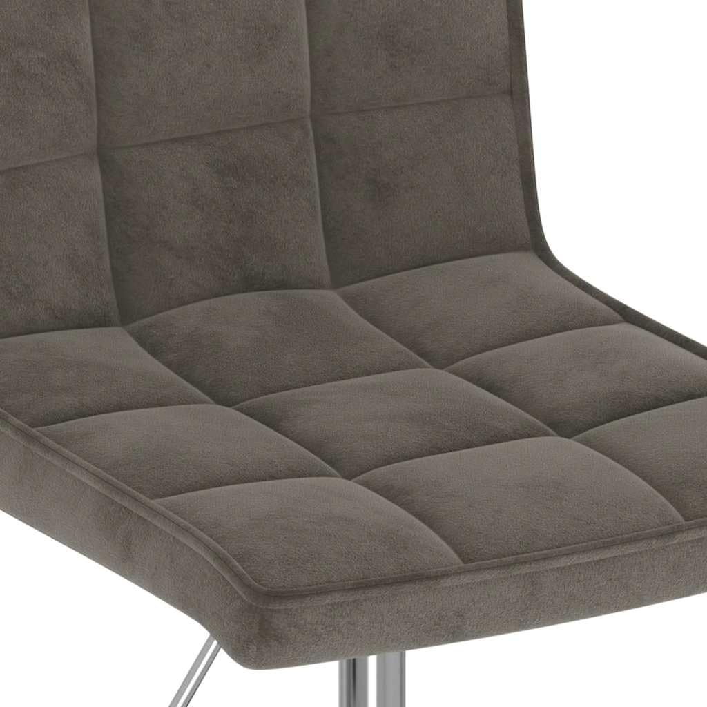 Hothingwell - Sillas giratorias (4 unidades), color gris oscuro | Marco de acero resistente, ajustable en altura, pivote de 360 grados, confort asiento de cocina