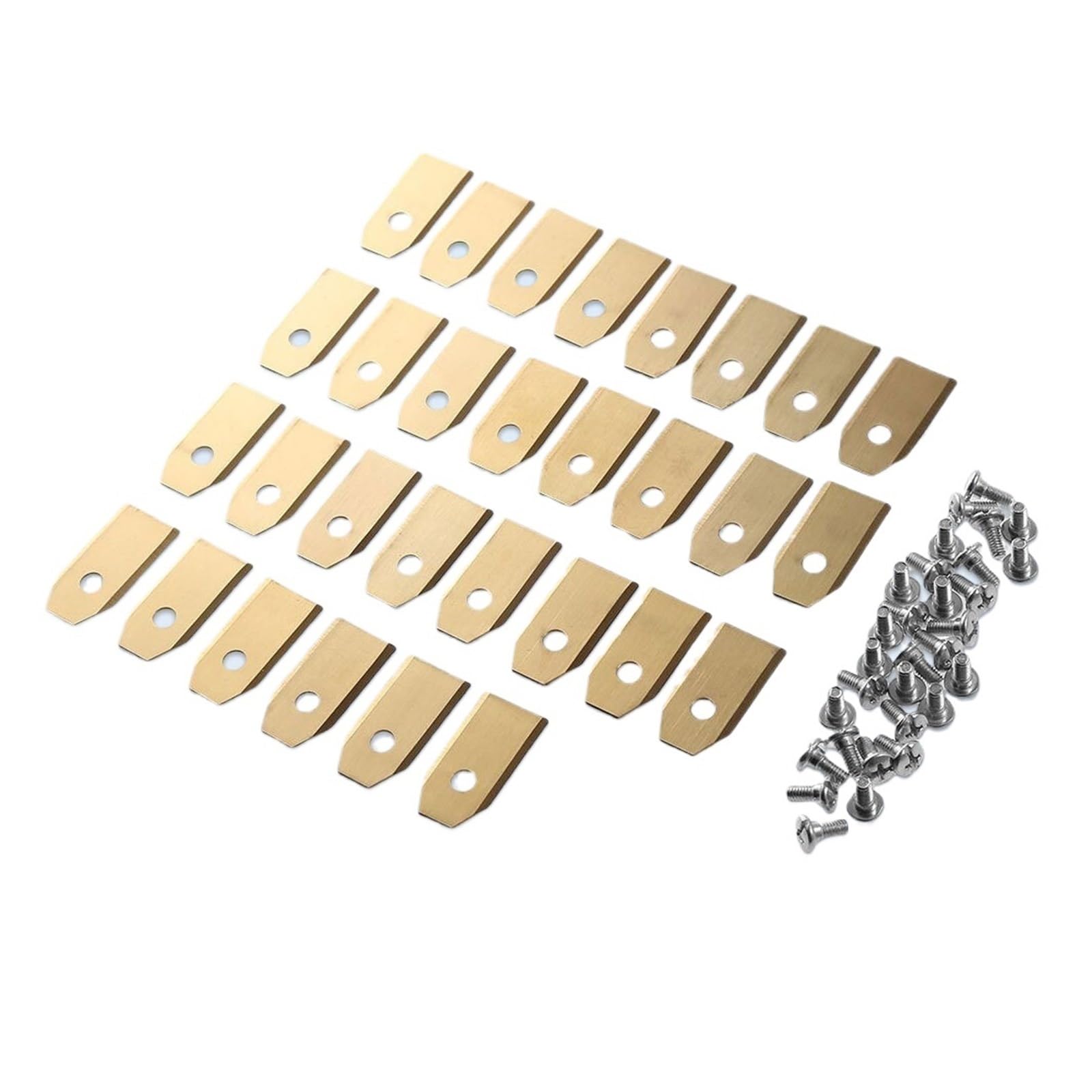 Set di lame da taglio for tosaerba da 30 pezzi Set di lame da taglio for tosaerba in acciaio inossidabile Affilate da 0,7 mm compatibili con tosaerba Husqvarna Automower/Gardena(Red)