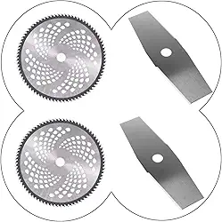Kit Lâminas e Discos de Corte Para Roçadeira Stihl Universal 4 em 1