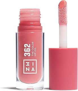 3INA MAKEUP - The Color Lip Oil 362 - Rosa - Bálsamo de Labios con 24h de Hidratación & Ácido Hialurónico - Aceite Labial Efecto Brillante y Voluminizador - Brillo de Labios - Vegan - Cruelty Free
