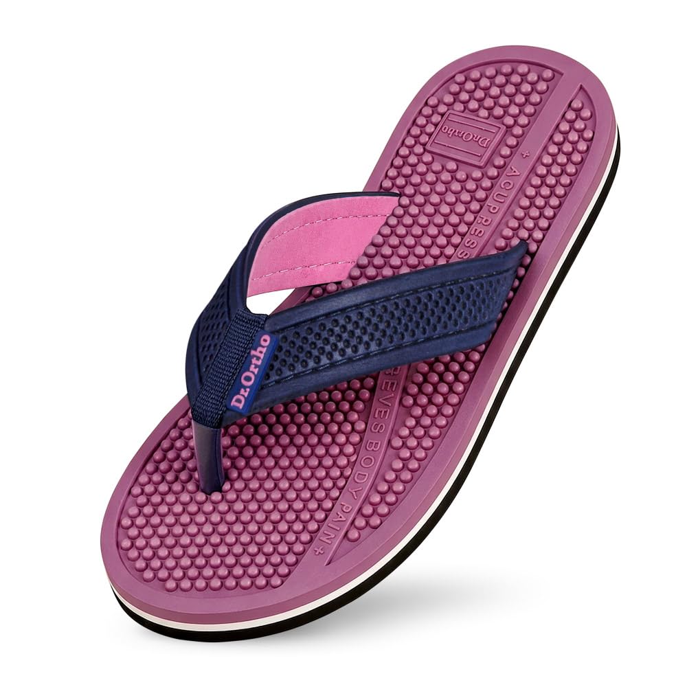 dr.ortho Ladies Acupressure Slippers | Flip-Flops | Women's & Girl's Slippers | Comfortable & Lightweight | Soft Foot Massager | All Day Wear-picture-19