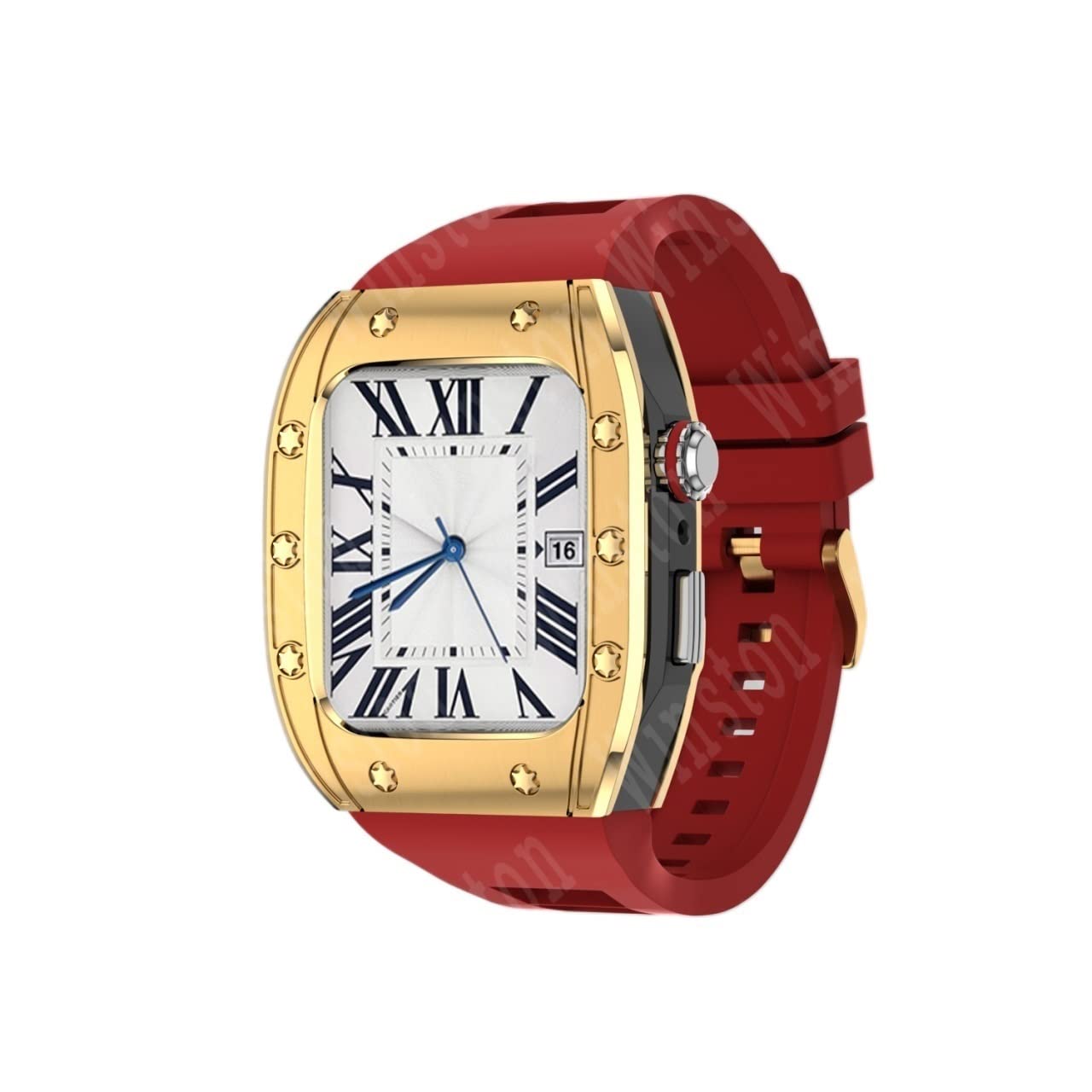 Kit modification Apple Watch cadre métal luxe EZZON pour iWatch 45mm - 8