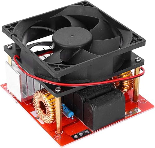 Miniatura 5 de Módulo de controlador ZVS DC 24V-36V 500W ZVS Inducción de bajo voltaje ZVS Módulo de placa de calefacción con ventilador y bobina de calefacción