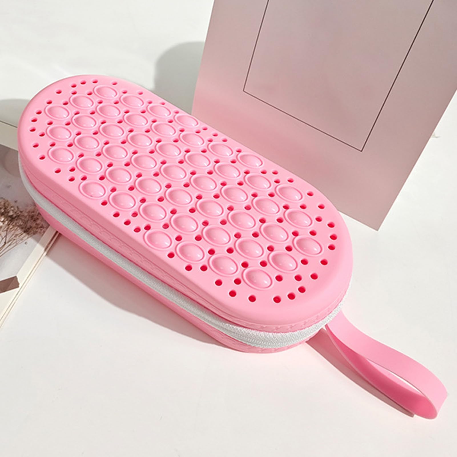 Estuche para gafas de natación, organizador de gafas de buceo, con gran espacio de almacenamiento, estuche de silicona para gafas de natación, almacenamiento portátil para adultos y