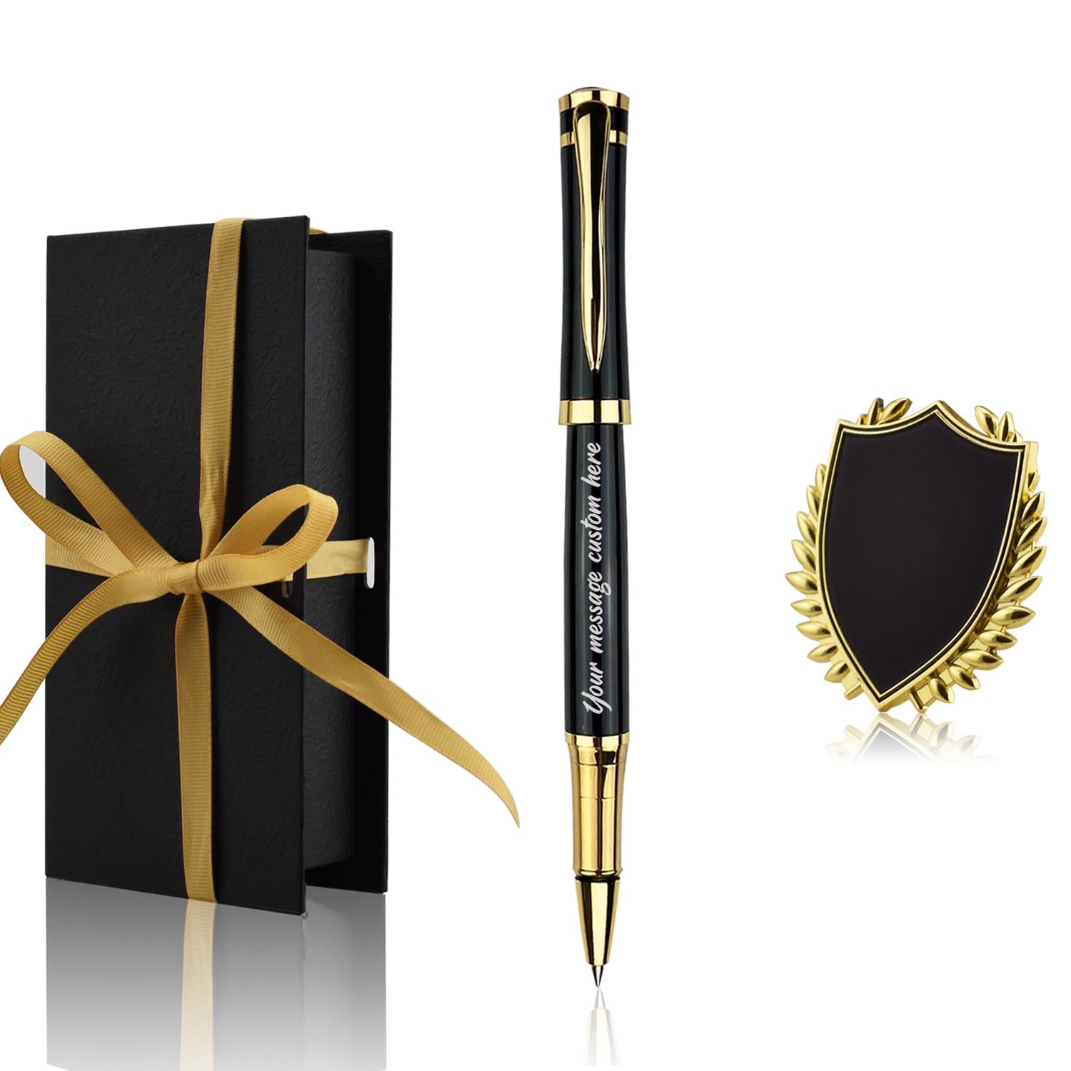 Penne Personalizzate Con Portachiavi - Incisione Fino A 2 Righe, Regalo Idea