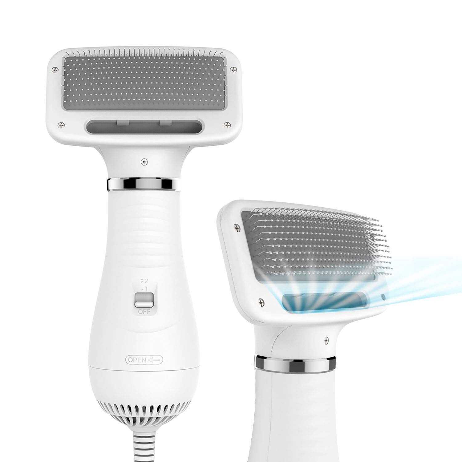 HEDRIX Pet Hair Dryer with Slicker Brush, Quiet, 2 Heat Settings & Portable Dog Dryer, Professional Home Grooming Furry Drying Blower for Short Straight Hair Cat Dog, Narrow Gap Slicker Brush (B0BTJ452ZQ) Amazon Price History, Amazon Price Tracker