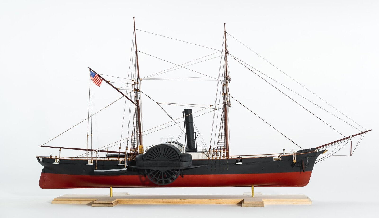 Model Expo Model Shipways MS2270 - USCG HARRIET LANE Steam Paddle Cutter & Gunboat 1857 - Escala 1:96 - Kit de montaje en madera y metal para montar